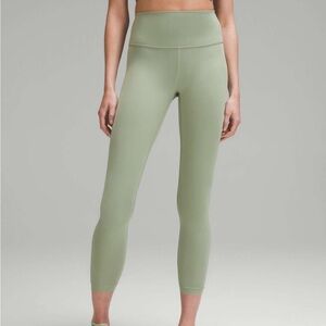 Lululemon Wunder Train HR Legging 25” Laurel Green
